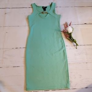 Bodycon sea-foam green dress